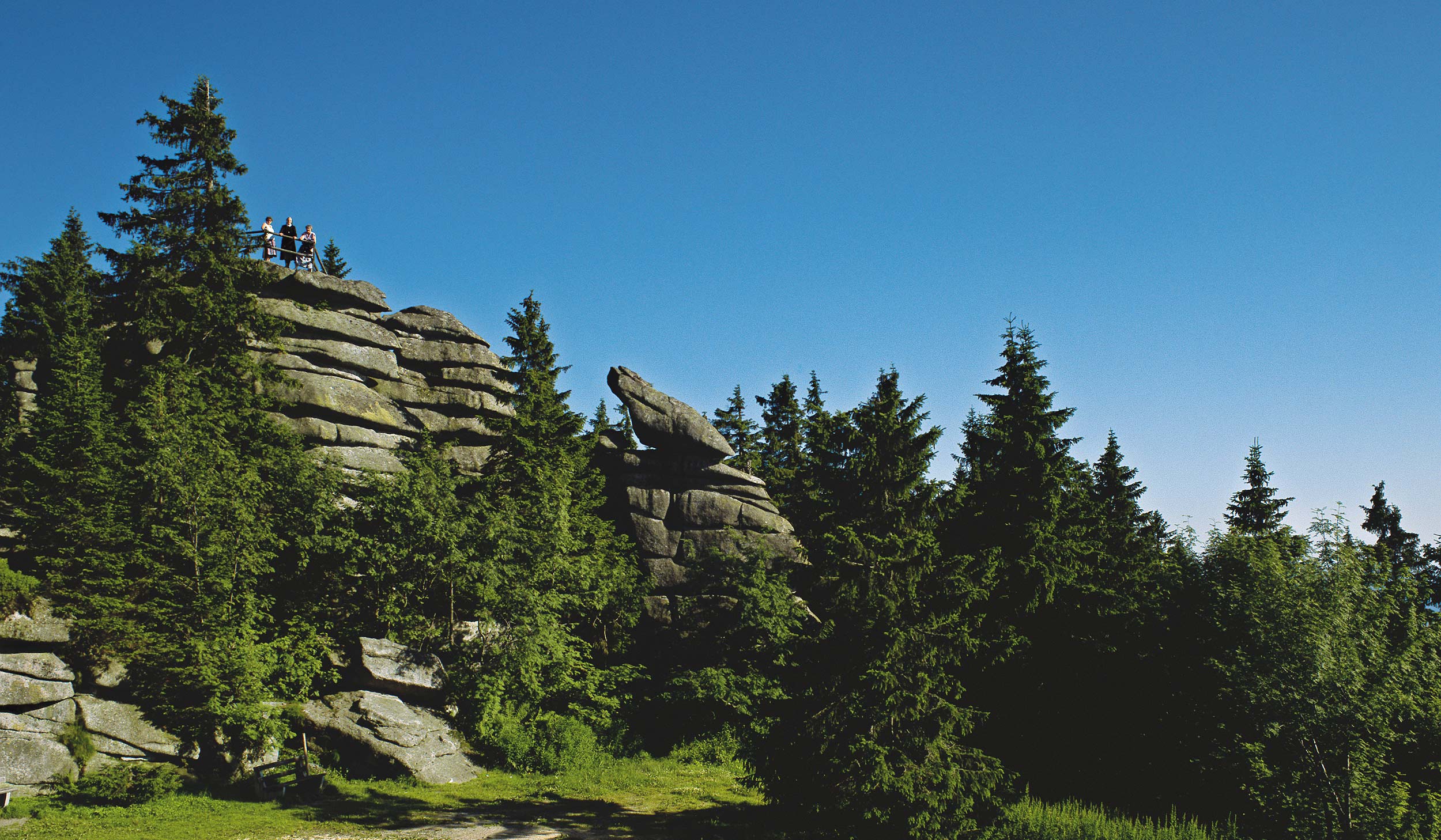 Der Dreisesselberg in Bayern im Dreiländereck