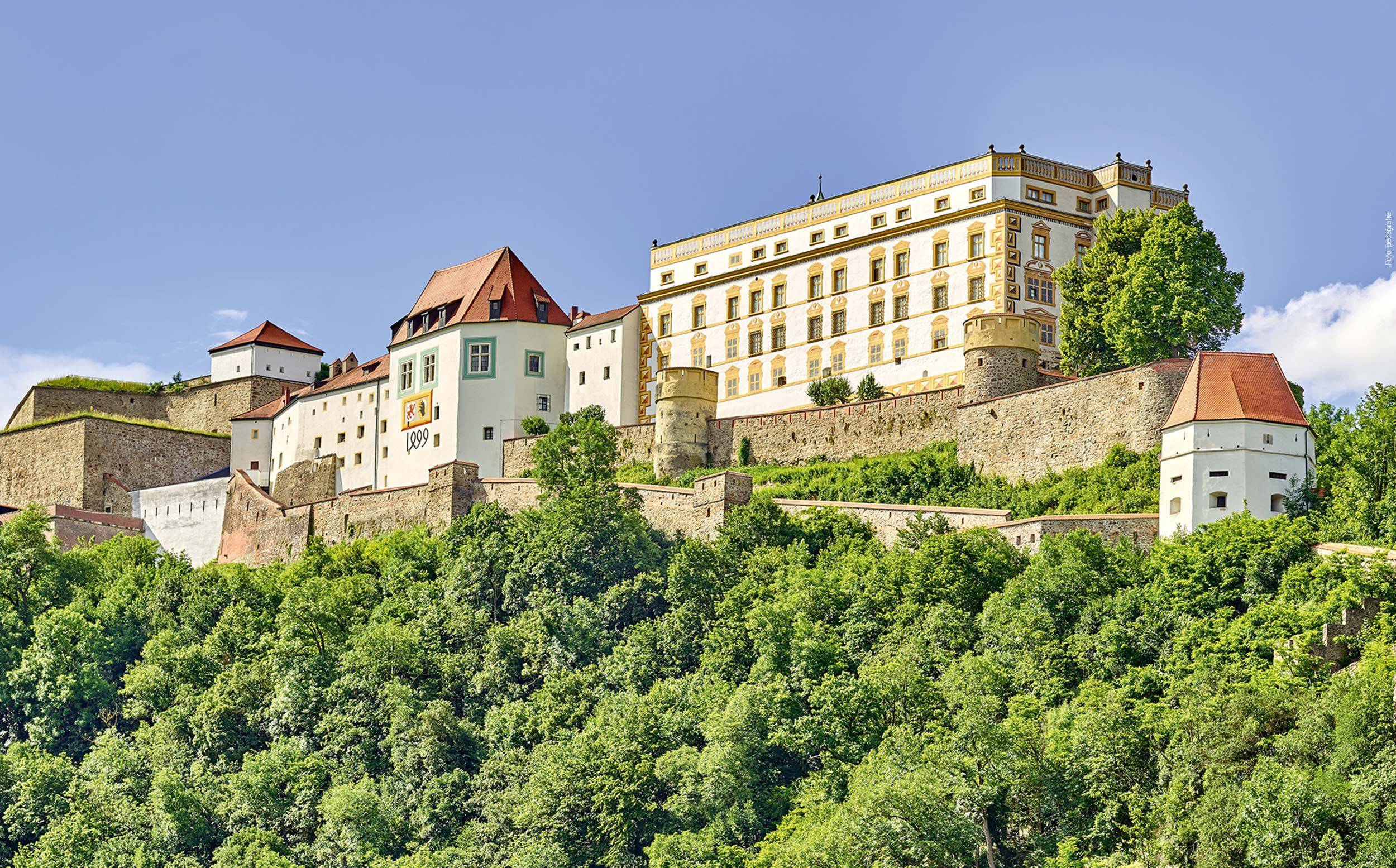 Veste Oberhaus über der Dreiflüssestadt Passau