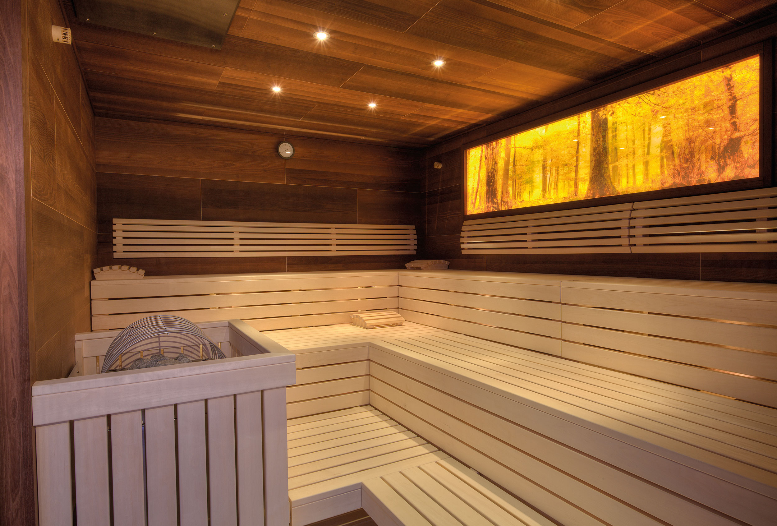 In der Finnischen Sauna Tiefenwärme genießen